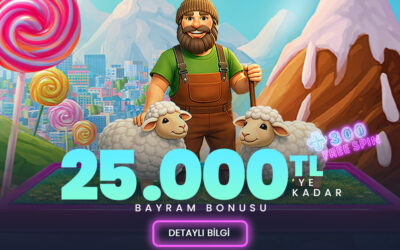 Bayrama Özel 25.000 TL Casino Bonusu + 300 Free Spin